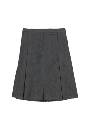 Girls&#39; Permanent Pleat Traditional Skirt with Stormwear+&trade; in Longer Lengths